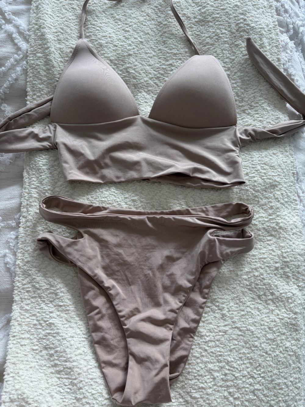 VODA neutral nude  Taupe Bikini Set - Two-Piece Swimsuit